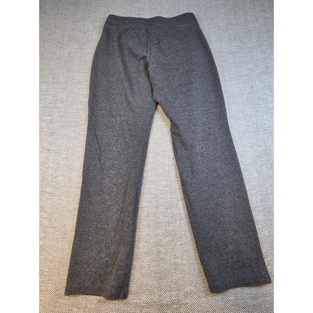 St Johns Bay Active Womens Medium Gray Heather Straight Leg Yoga Pants Pockets - Picture 7 of 9